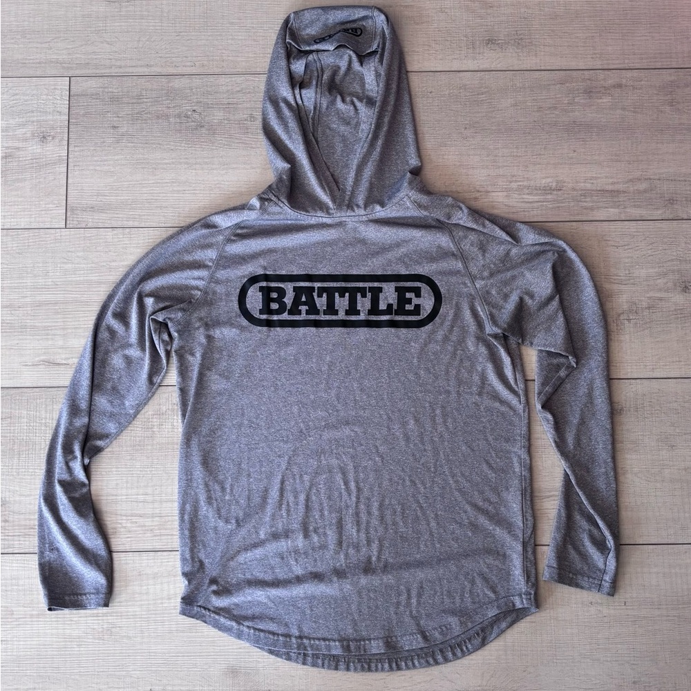 Gray Light Action Battle Hoodie | Adult M